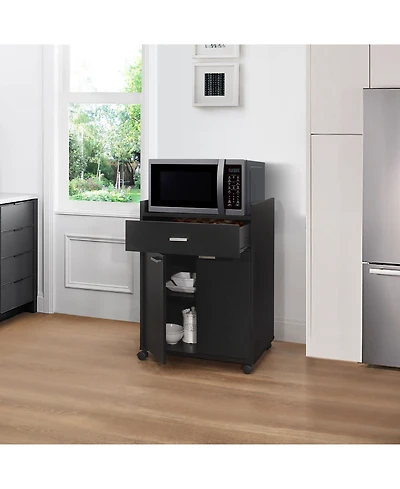 Kings Brand Furniture Northbury 2-Door Microwave Accent Cabinet