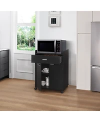 Kings Brand Furniture Northbury 2-Door Microwave Accent Cabinet