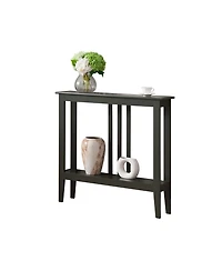 Kings Brand Furniture Entryway Table - Narrow Console with Storage Wood Tables for