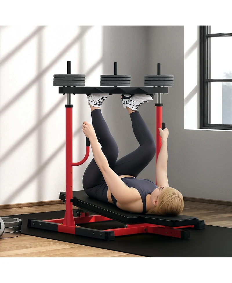 Soozier Leg Press Machine with Adjustable Leg, Back, Head Positions