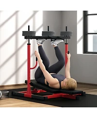 Soozier Leg Press Machine with Adjustable Leg, Back, Head Positions