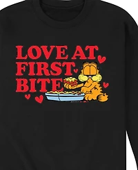 Airwaves Men's Garfield Love At First Bite Fleece Sweatshirt