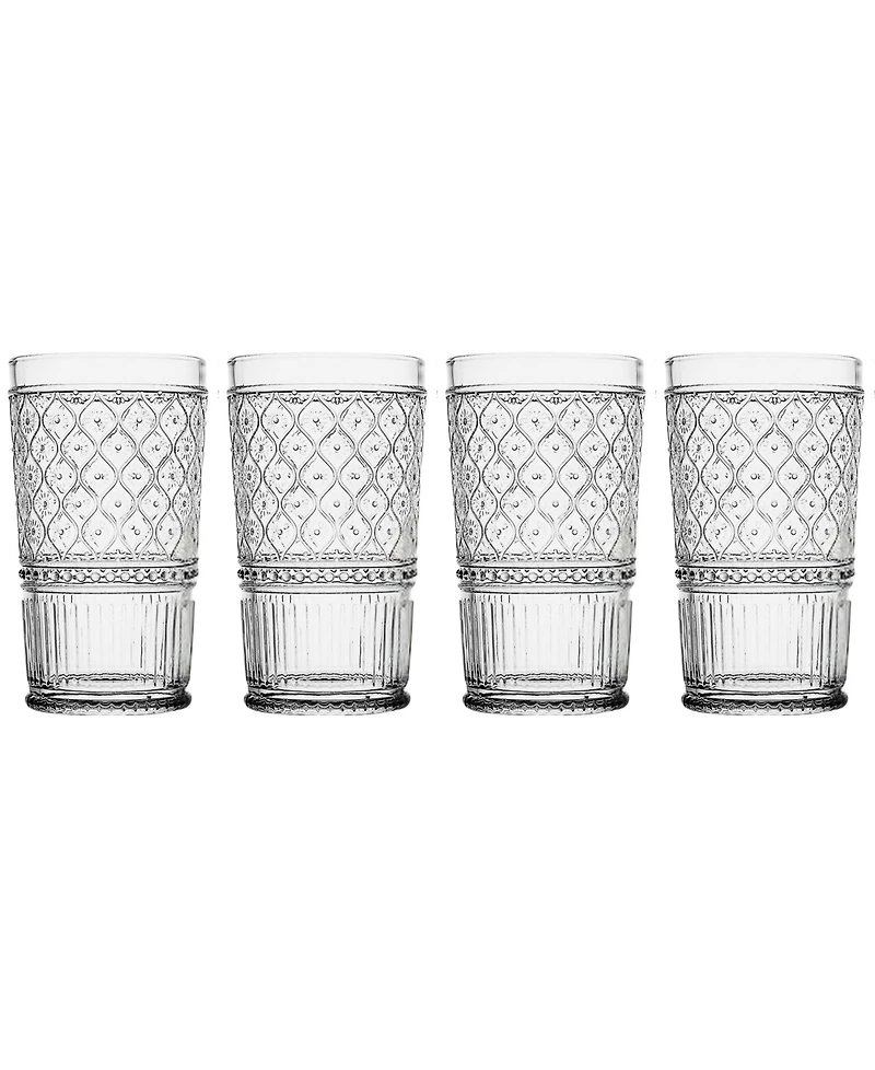 Godinger Claro Highball Glasses, Set of 4