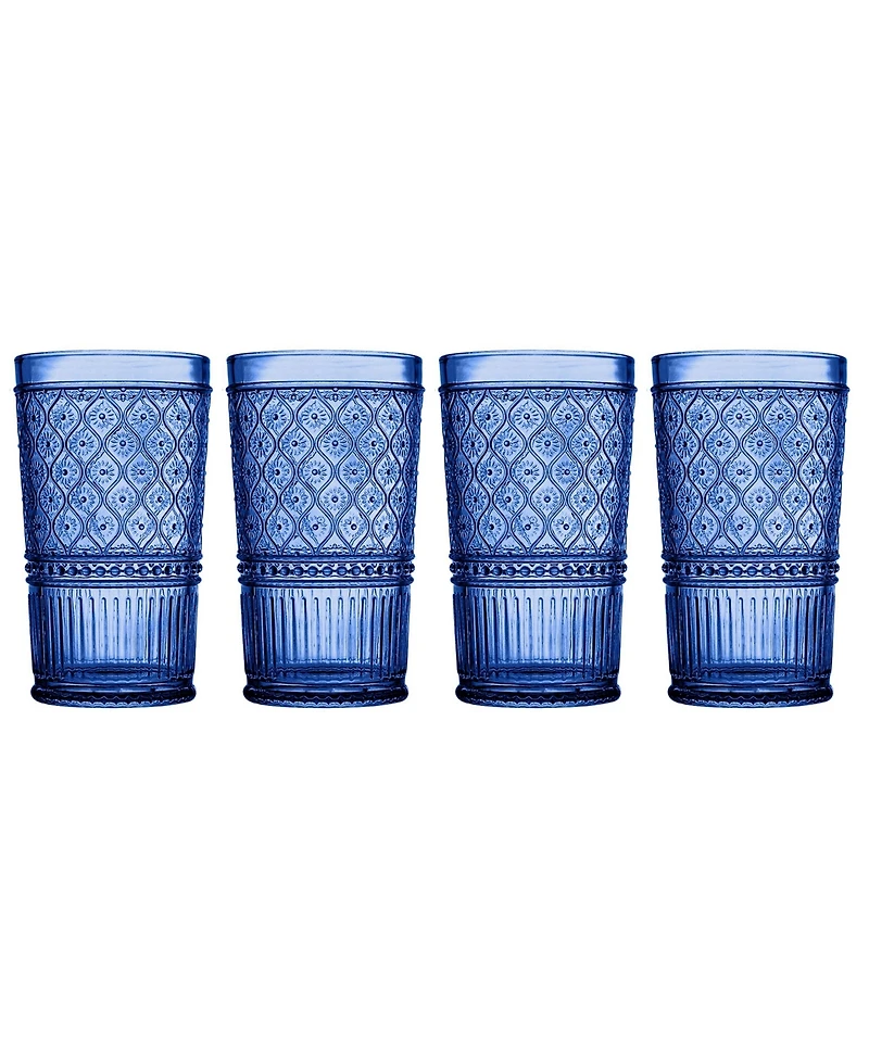 Godinger Claro Highball Glasses, Set of 4