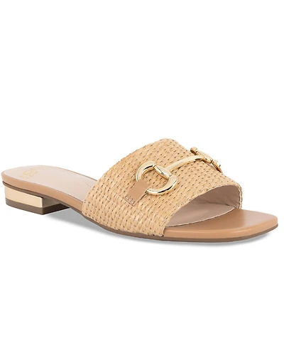 Jones New York Women's Vivato Single Band Slip On Flat Sandals