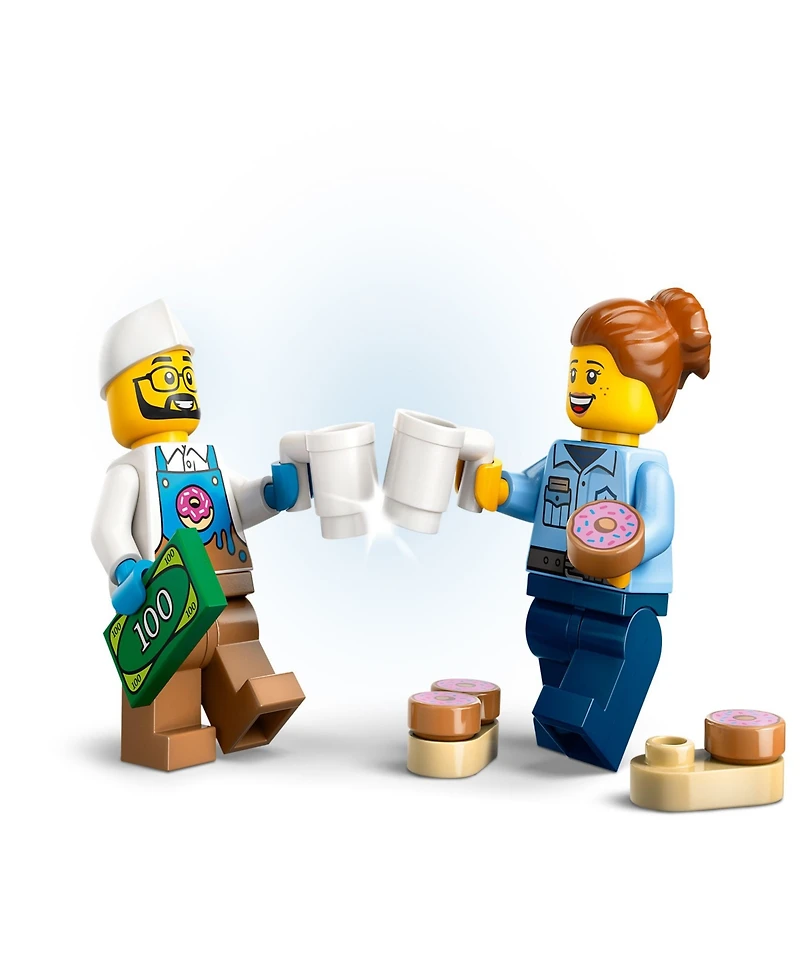 Lego City Donut Truck Building Toy 60452, 196 Pieces