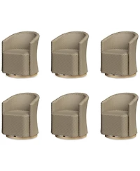 Reid Outdoor Dining 6pc Swivel Chair Set, Created for Macy's