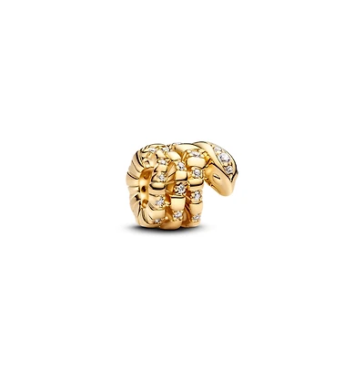 Pandora 14K Gold Plated Curled Snake Charms