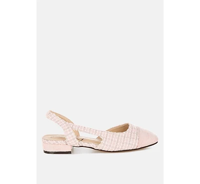 Karita Tweed Slingback Sandals Women