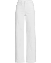 Lands' End Women's Tall High Rise Wide Leg Denim Jeans