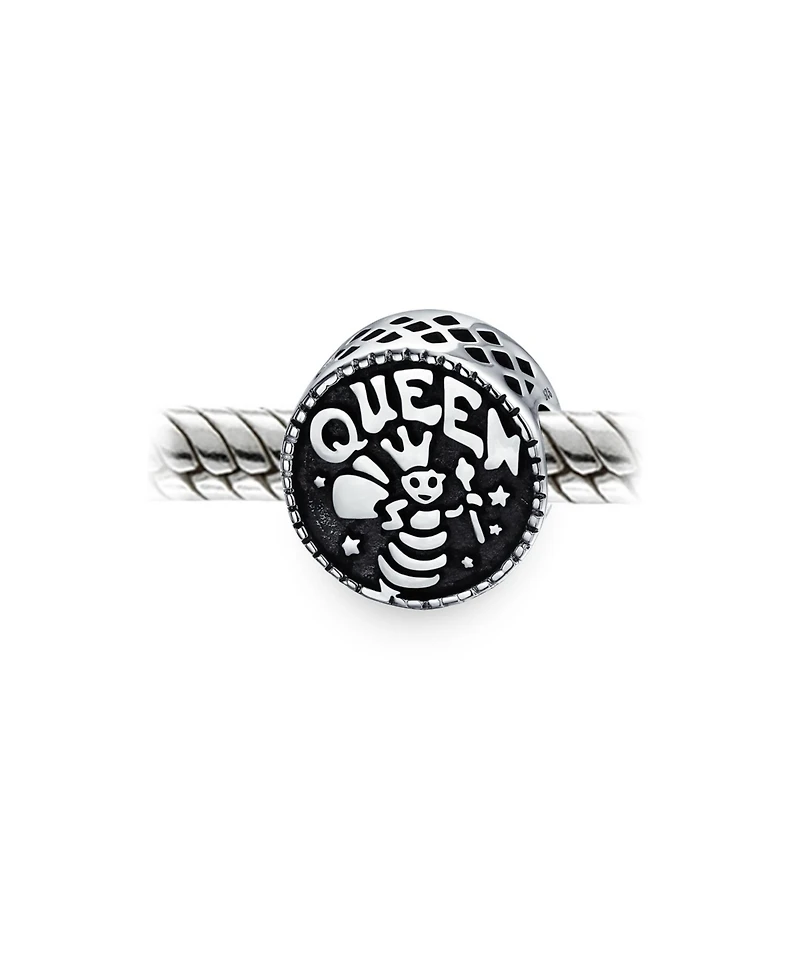 Bling Jewelry Queen Bumble Bee Charm Bead Sterling Silver European Bracelet