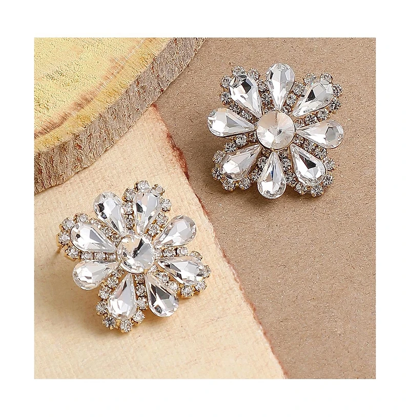 Cristal Flora Stud Earrings