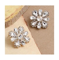 Cristal Flora Stud Earrings