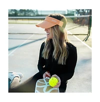 Women's Adjustable Band Sport Visor - Light Orange