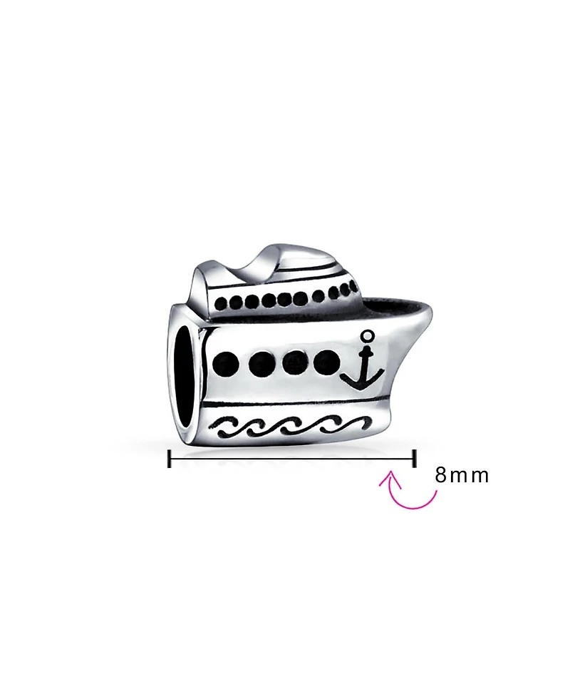 Bling Jewelry Ocean Liner Yacht Charm Bead Sterling Silver European Bracelet