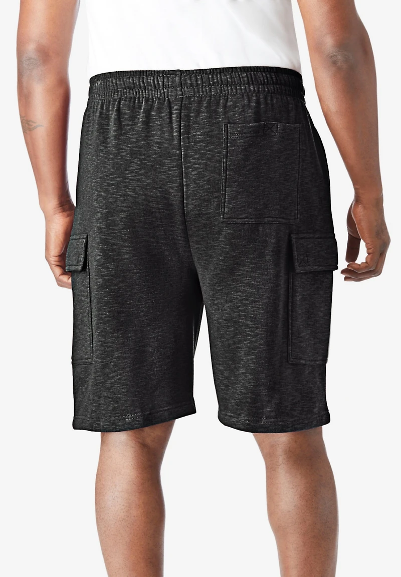 KingSize Big & Tall 10" Fleece Cargo Shorts