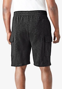 KingSize Big & Tall 10" Fleece Cargo Shorts
