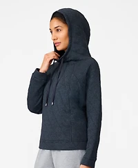 Cable & Gauge Women's Geo Quilted Hoodie Sweatshirt