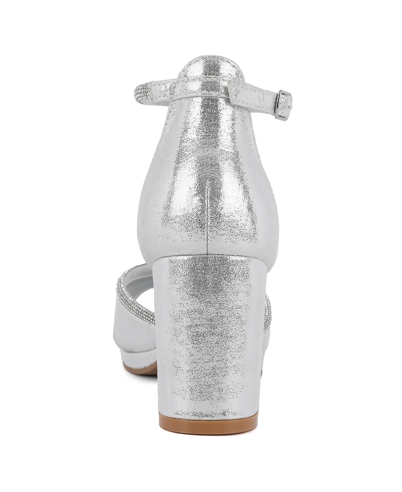 Jones New York Women's Belizy Block Heel Evening Dress Sandals