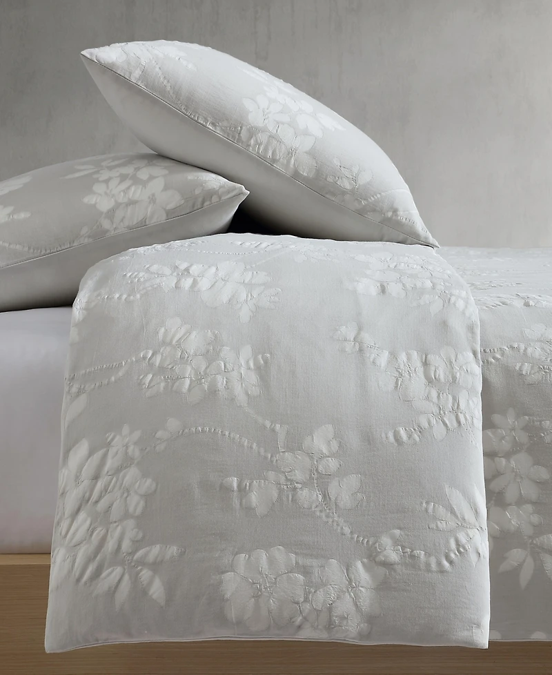 Calvin Klein Spring Branches Cotton Jacquard 3-Pc. Comforter Set, Queen
