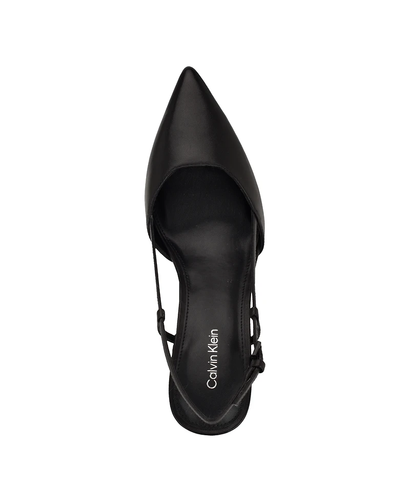 Calvin Klein Women's Jesa Pointy Toe Dress Slingback Pumps