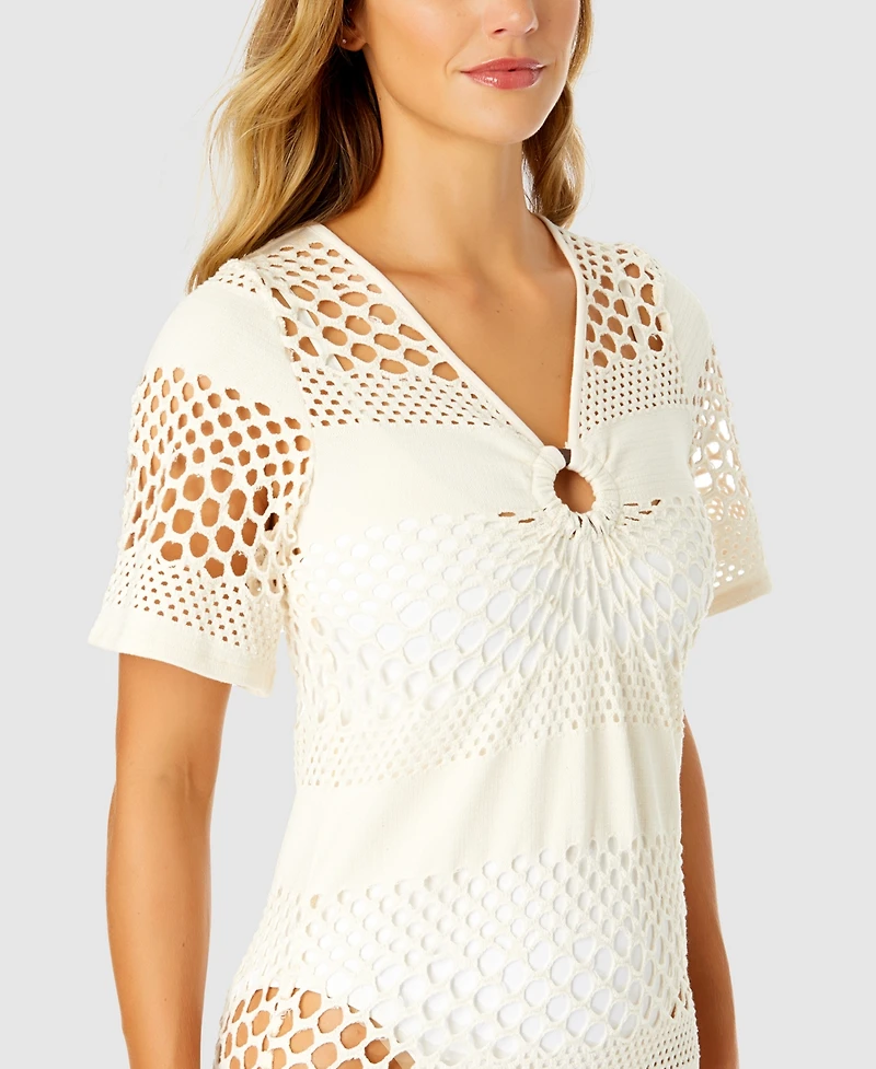 Ibiza Anne Cole Women's Long Maxi Crochet Cover-Up