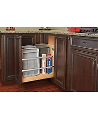 Rev-a-Shelf 6" Pullout Cabinet Tray Divider Organizer w/ Soft-close, 447-bcsc-5C