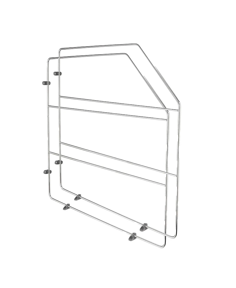 Rev-a-Shelf 18" Kitchen Cabinet Baking Sheet Organizer, Chrome, 597-18CR-2-1