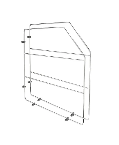 Rev-a-Shelf 18" Kitchen Cabinet Baking Sheet Organizer, Chrome, 597-18CR-2-1
