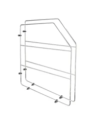 Rev-a-Shelf 18" Kitchen Cabinet Baking Sheet Organizer, Chrome, 597-18CR-2-1
