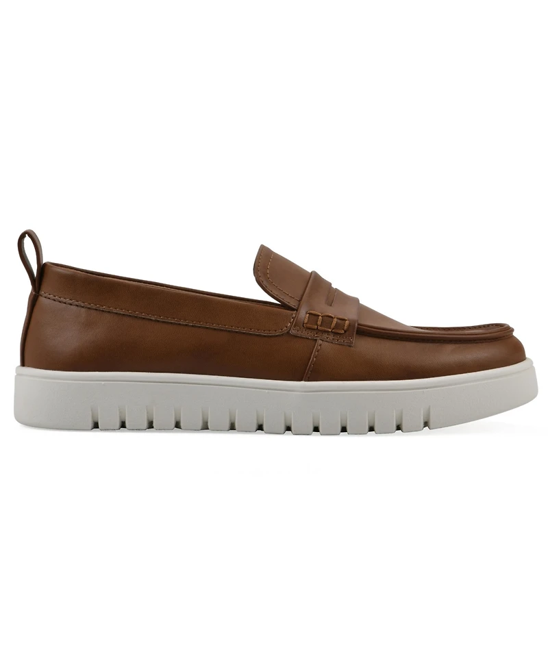 White Mountain Women's Nonna Round Toe Penny Loafers