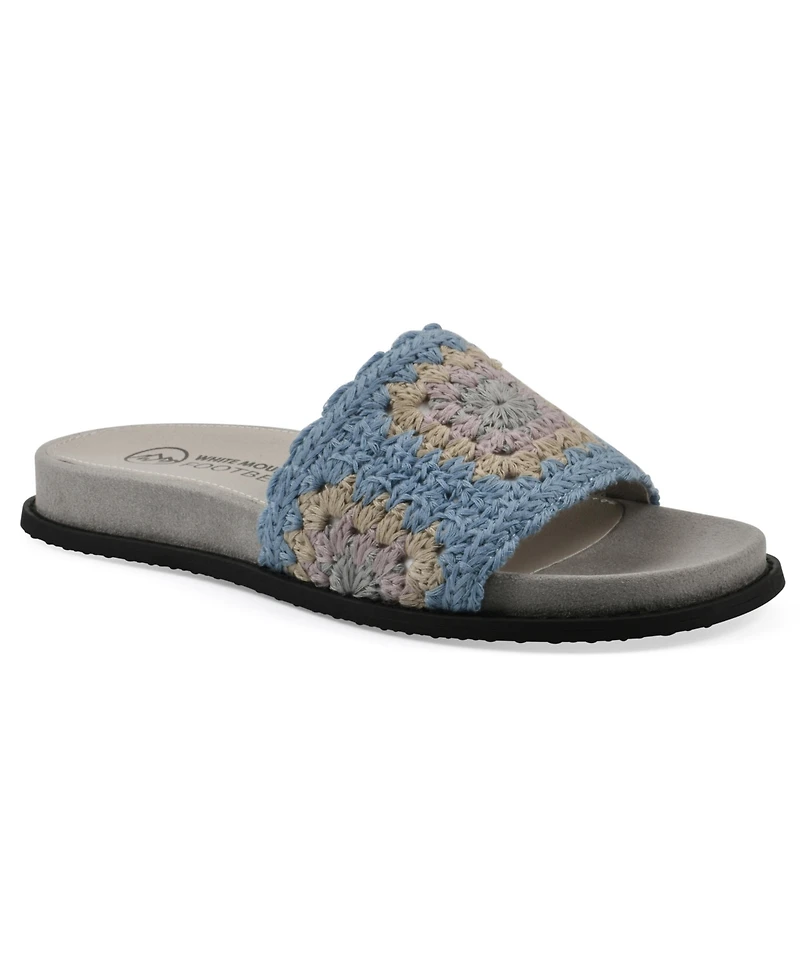 White Mountain Women's Maxim Round Toe Flat Sandals