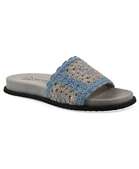 White Mountain Women's Maxim Round Toe Flat Sandals