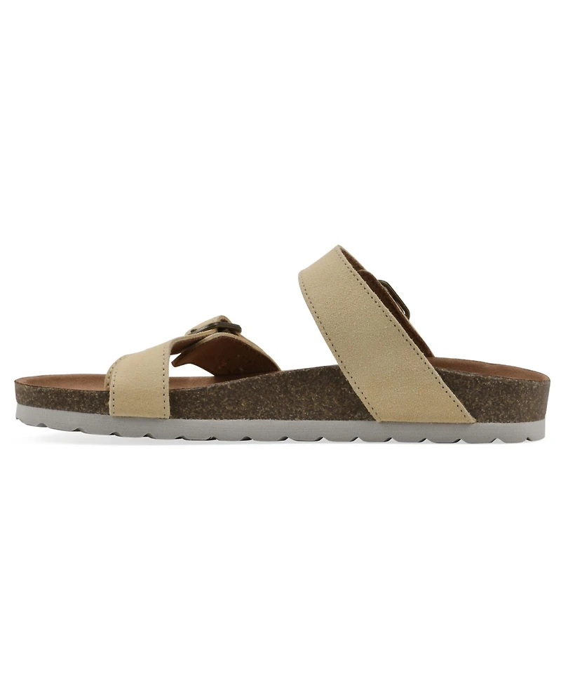 White Mountain Women's Grams Round Toe Flat Sandals