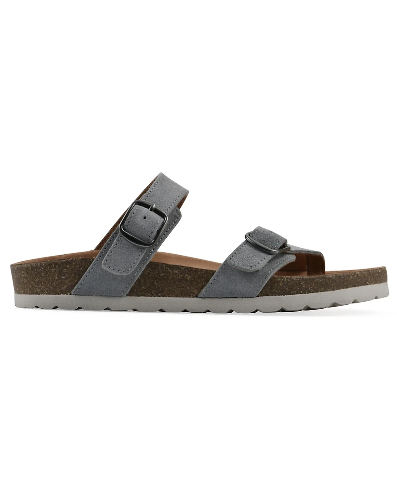 White Mountain Women's Grams Round Toe Flat Sandals
