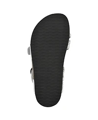 White Mountain Women's Haziest Round Toe Flat Sandals