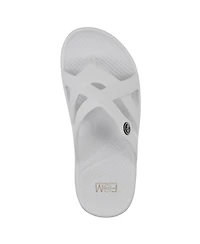 White Mountain Women's Rip Round Toe Flat Sandals