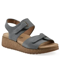 White Mountain Women's Gelato Round Toe Wedge Sandals