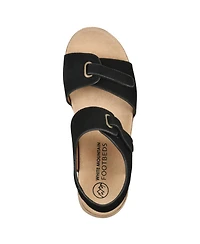 White Mountain Women's Gelato Round Toe Wedge Sandals