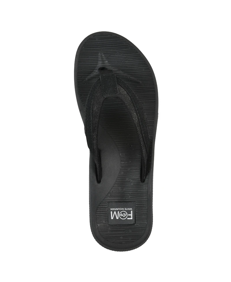White Mountain Women's Bays Round Toe Flat Sandals