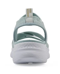 White Mountain Women's Charry Round Toe Flat Sandals