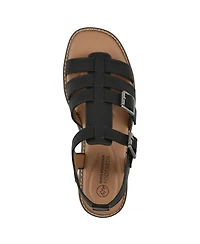 White Mountain Women's Mayday Round Toe Flat Sandals