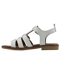 White Mountain Women's Mayday Round Toe Flat Sandals