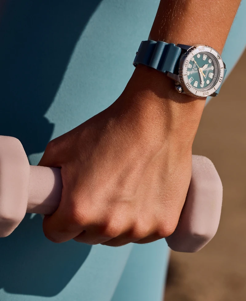 Citizen Women's Promaster Sea Dive 4 Light Blue Polyurethane Strap Watch 36.5mm