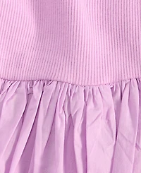 On 34th Women's Mixed-Media Short-Sleeve Midi Dress