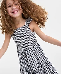 On 34th Mommy & Me Gingham Tiered Smocked Dress - Little Girl, Exclusively at Macy's