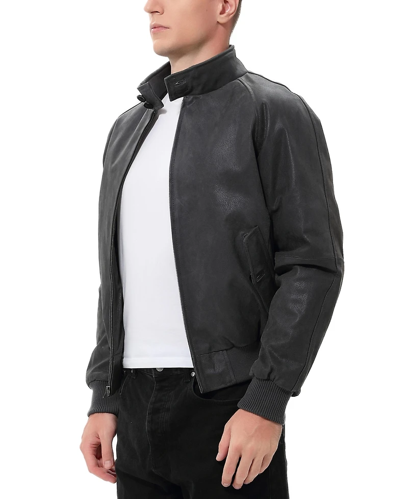 Landing Leathers Men's Men Wwii Distressed Leather Bomber Jacket