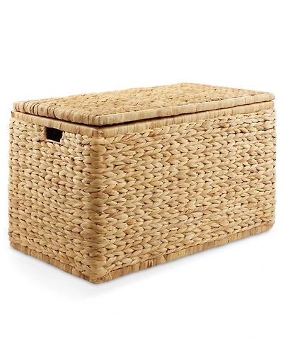Casafield 30" Storage Chest with Lid, Handles, Safety Hinge
