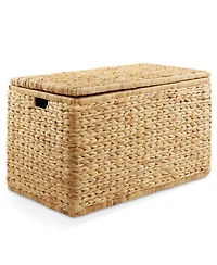 Casafield 30" Storage Chest with Lid, Handles, Safety Hinge
