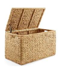 Casafield 30" Storage Chest with Lid, Handles, Safety Hinge